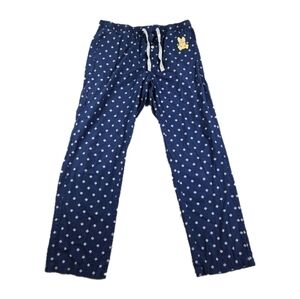 Psycho Bunny Blue Pajama Pants Mens S All Over Print Loungewear Sleep Pockets